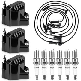 Set of 3 DR39 Ignition Coil with Iridium Spark Plug and Wire Set - Compatible with Chevy, Buick & Pontiac - Allure, LaCrosse, Lucerne, Regal, Impala, Monte Carlo, Grand Prix 3.8L V6 - Replaces C849