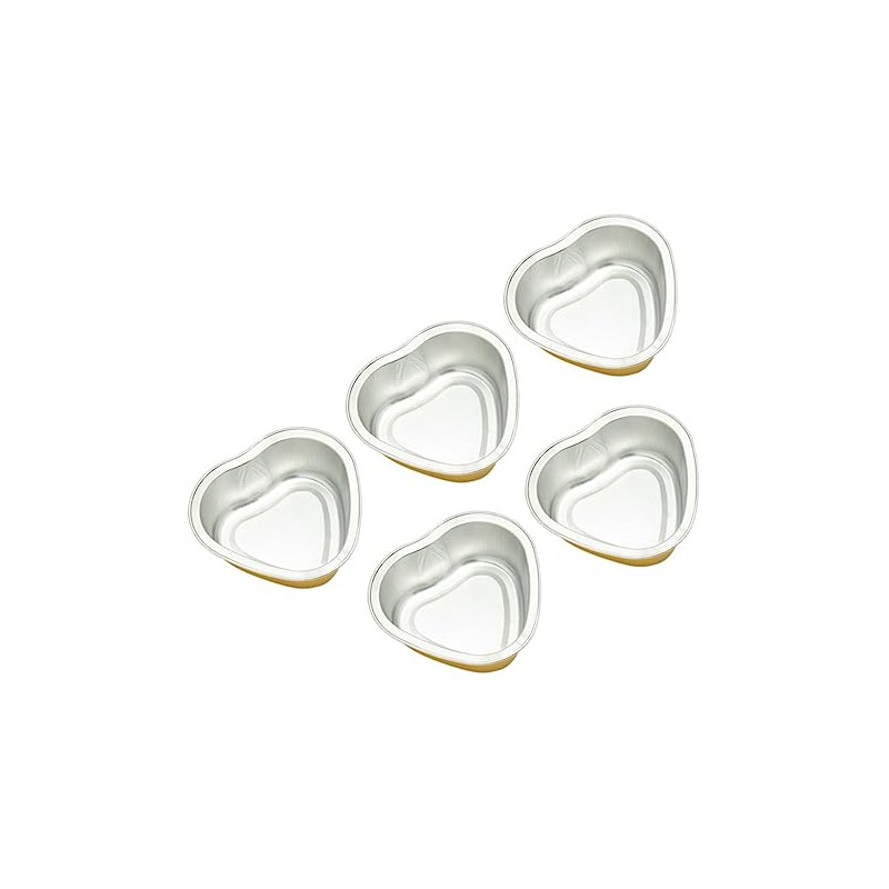 Dorado Tazón para Depilar 5 Piezas, Metal en Forma de