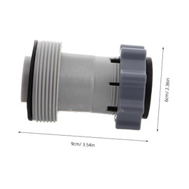 Levemolo Pool Hose Adapter Fitting for Connection to Pump Hose for Above Ground Pool Accessories Versatile Plunger Valve Connector for Seamless Setup
