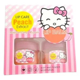 4 Lip Balms Sabor Durazno Hidratante Balsamo Labios                                                                                                   
