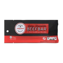 Aufschnitt Spicy Chocolate Beef Bars with Dark Chocolate and Chia Seeds | Certified Glatt Kosher | Gluten Free, No Nitrites | 12 ct.