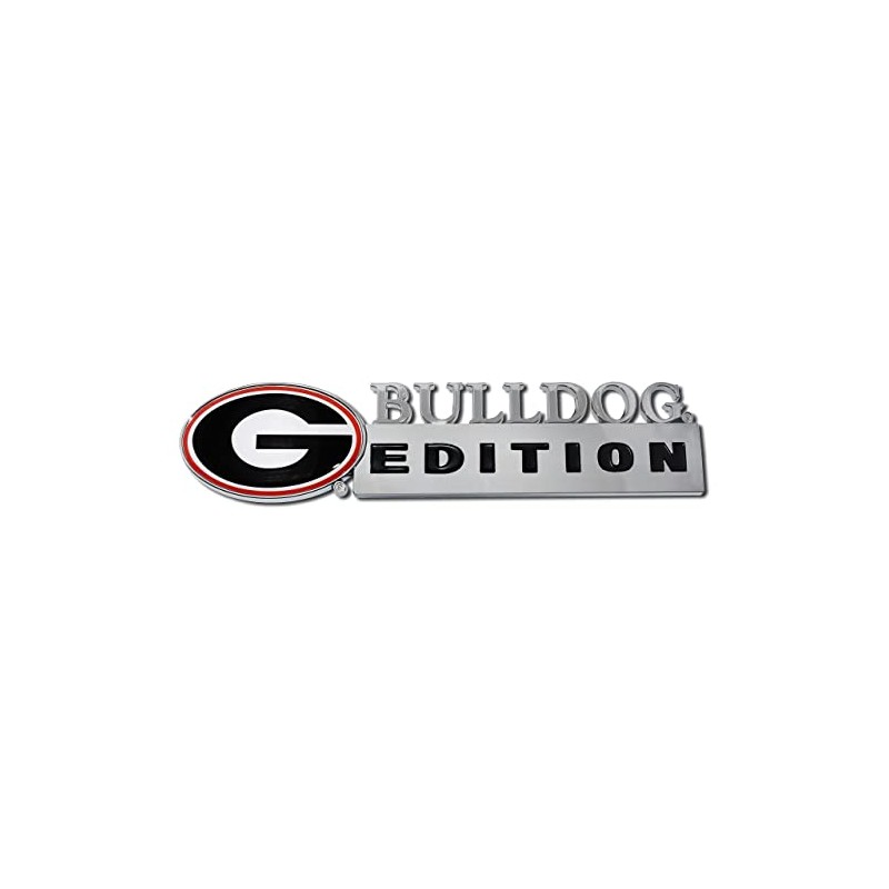 Elektroplate Georgia Bulldogs Edition Metal Auto Emblem for Cars, Trucks,