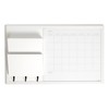 U Brands Organization Center Dry Erase Calendar with White Frame,