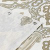 BESTRIPES Long Fabric Shower Curtain, Beige and Tan Ombre Boho