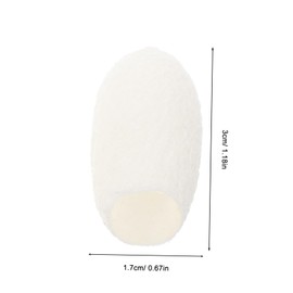 Healeved 1set Silkworm Gentle Skin Soap and Glory Body Scrub Tanning Gel Body Soap Hydrating Foaming Facial Cleansing Balm Face Silk Ball White 60pcs