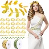 Suncalla 20 Pcs Gold Laurel Wreath Headbands & 229 ft
