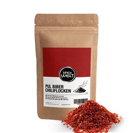 Spicy Welt Pul Biber Chiliflocken Scharf – Gewürz für Döner, Kebap & vielfältige Gerichte, 100% Naturrein, ohne Zusätze (500g)