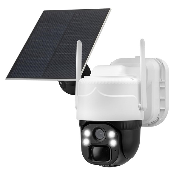 Taishixing 2K Wireless Solar Security Cameras Outdoor, 2 Pack Home