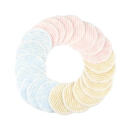 Baluue 12pcs Bamboo Fiber Makeup Remover Pads Double Layer Reusable Facial Cleansing Pads Gentle Face Wash Cosmetics Mat for Travel Gym