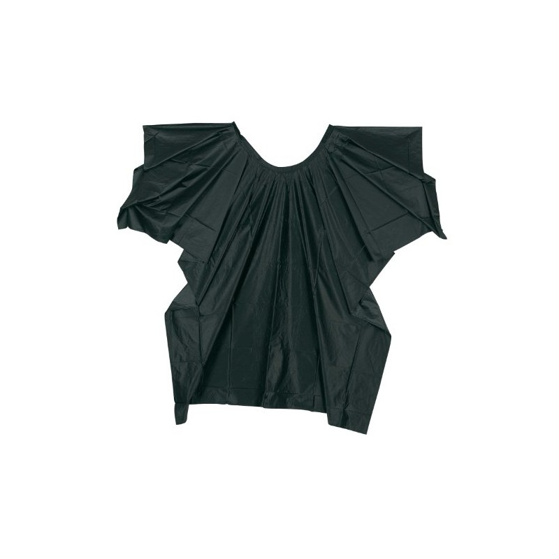 Comair Hairdressing Cape Plastic Black Soft Film with Velcro Fastener