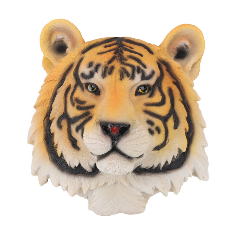 3D Simulation Animal Head Statues Wall Decor Resin Unique Exquisite