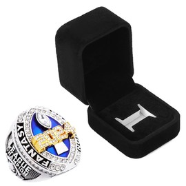 Fantasy Football Championship Ring 2024 Award Prize Sports Winner FFL Champion Ring (Size 10)