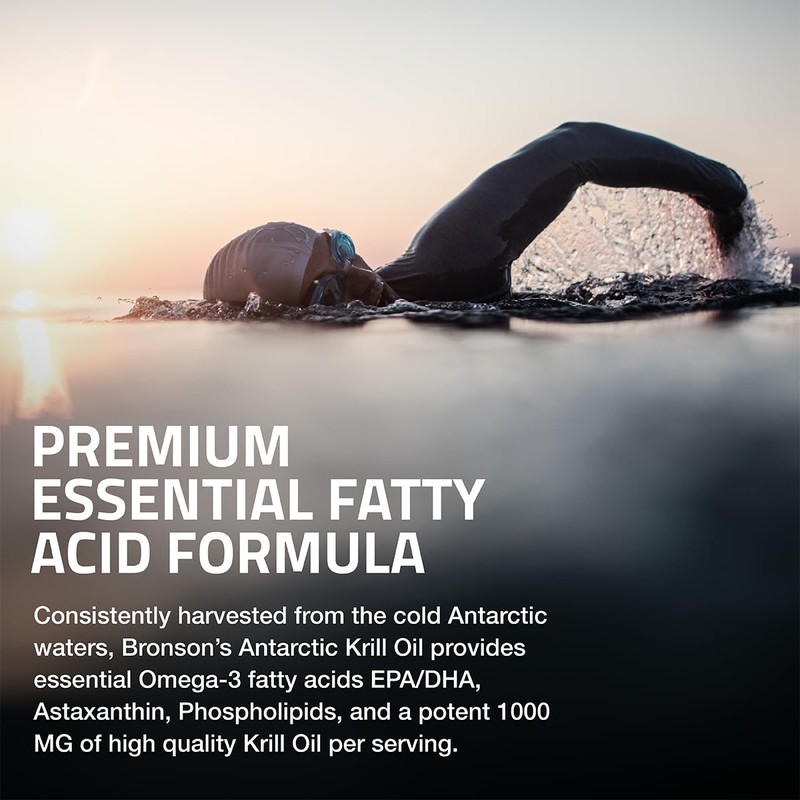 Bronson Antarctic Krill Oil 1000 mg with Omega-3s EPA, DHA,