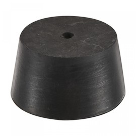 sourcing map Tapered Rubber Cap 42 mm to 50 mm for Laboratory Home Black