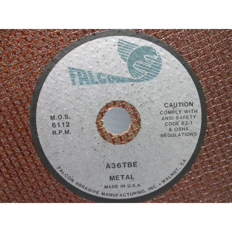 Falcon A36TBE Reinforced Abrasive Cut-Off Wheel 10" x 1/16" x