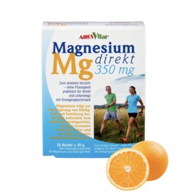 AMOSVITAL Magnesium Direct 350 mg Sticks - 20 Servings