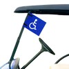 Easy to Install Disable Golf Cart Flag with Straps -