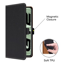 ebestStar - for Realme GT 2 Wallet Case 5G, Magnetic Flip Cover Protection, PU Leather Card Holder, Black
