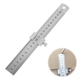 PAVIKE Ruler Stop, Ruler with Stopper, Ruler with Stopper, Ruler, Positioning Block, Architectural Ruler, School Ruler, Straight Ruler, Stainless Steel Ruler, Survey Ruler, Block Positioner, Ruler