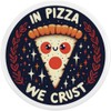 Azeeda 2 x 38mm 'In Pizza Wir Kruste' Pin Knopf-Abzeichen