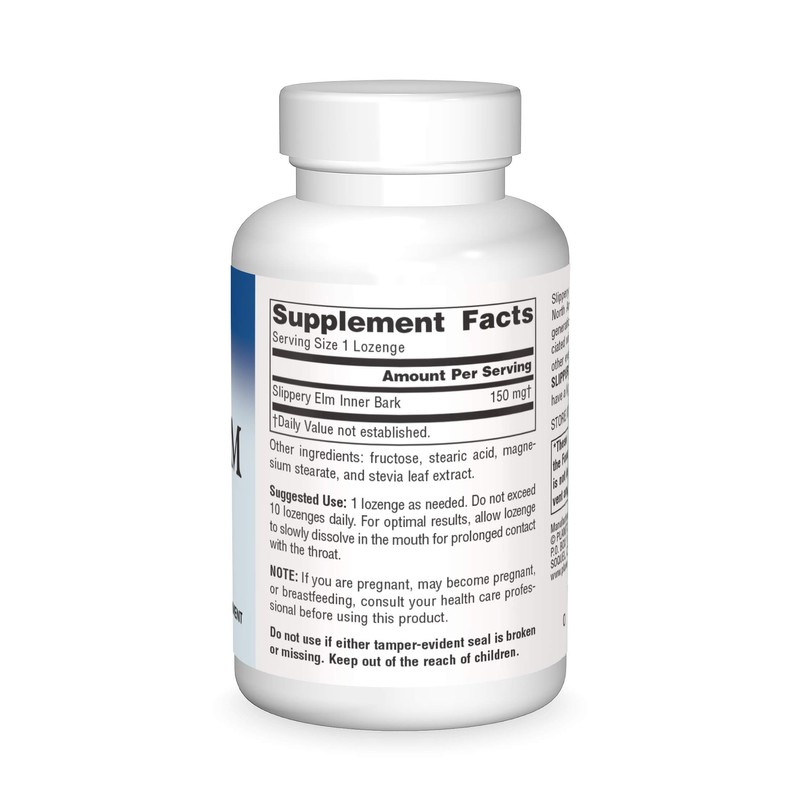 Planetary Herbals Slippery Elm Lozenges, Herbal Throat Support, 100 Lozenge