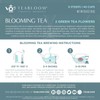Té floreciente de jazmín, lirio de hadas y flores de