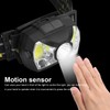 XPG+COB Headlamp Motion Sensor USB Rechargeable Head Lamp Waterproof Headlight