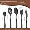Uniturcky Serving Utensils Set, 5-Piece 18/8 Stainless Steel Hostess Serving