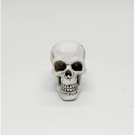 Amyoxu Halloween Skull Head Drawer Pulls Knob,Single Hole Cabinets Handles for Drawer, Wardrobes, Bookcases, Dresser, Closets,Cupboard, Kitchen Decoration, Halloween Home Decor,6 pcs