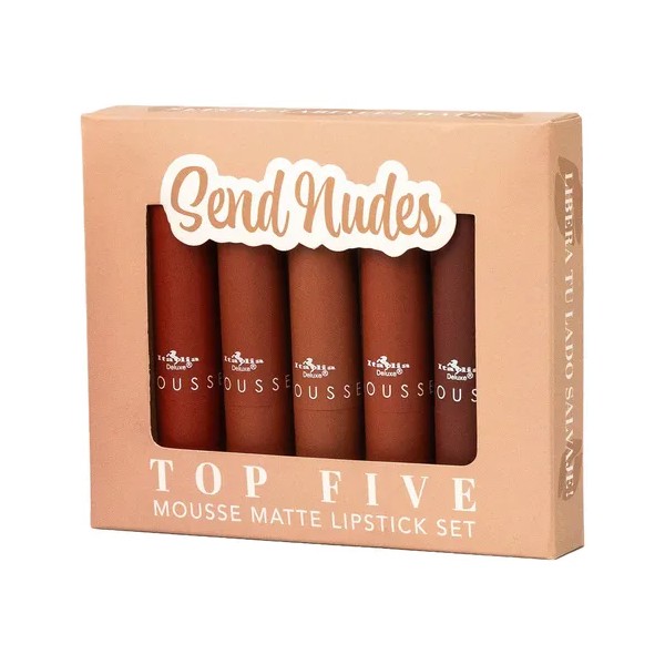 Italia Deluxe Mousse Matte Color Send nudes Caja De 5