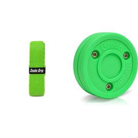 Green Biscuit Snake Grip Bundle | Hockey Grip Tape & 1 Green Biscuit Pucks | Polymer Sports Tape | Green