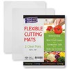 Flexible Plastic Cutting Board Mats set, Clear Kitchen Cutting Board