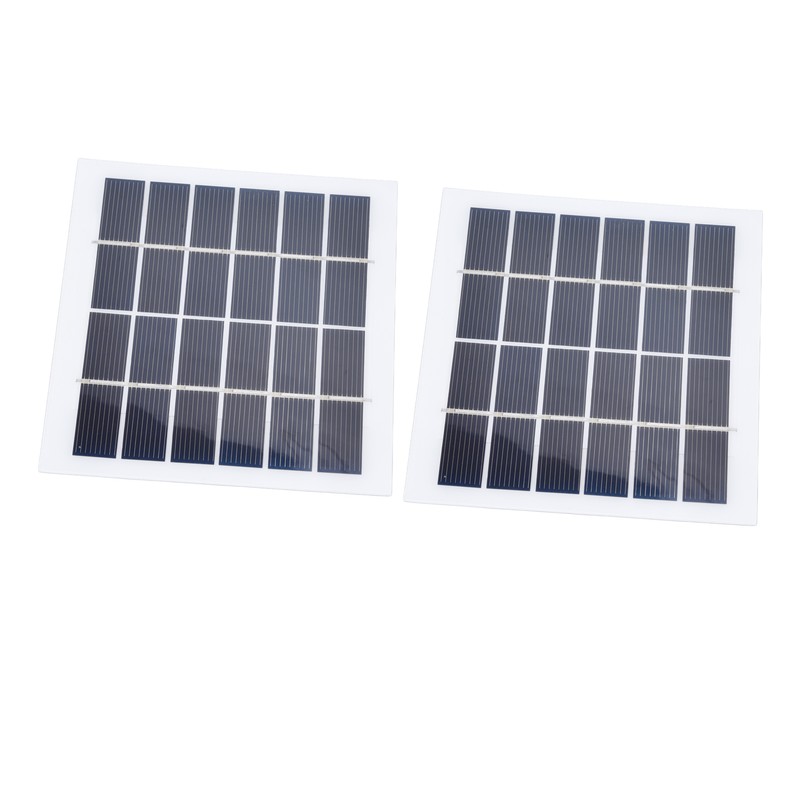 2 Pcs Portable Solar Panel 2W 6V Mini Solar Cells