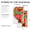 Fresh & Hot Pizza (2-Pack) 24" x 36" Vinyl Decals