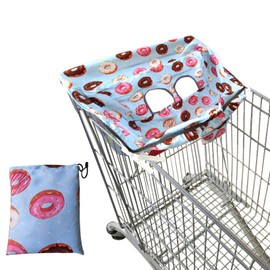 RoxNvm Shopping Cart Seat Cover for Baby, Refreshing and Breathable High Chair Cover for Baby, Portable Baby Trolley Seat Cover Suitable for Baby Summer Use (Cars)