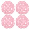sourcing map Crochet Doilies, 4Pcs 4" - Cotton Woven Fabric