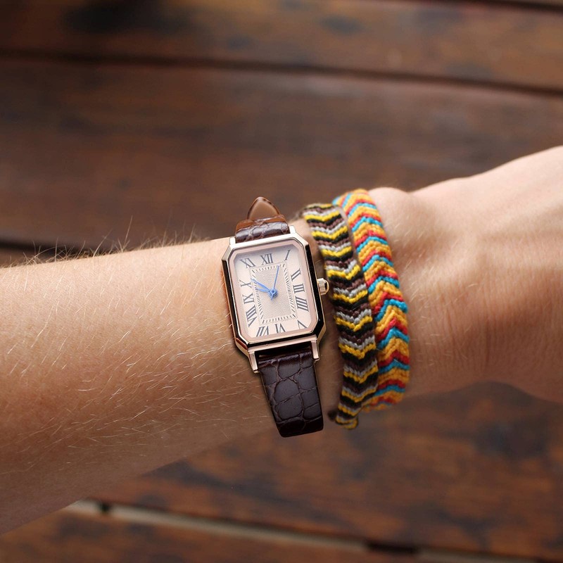 BISONSTRAP Leather Watch Straps, Soft Replacement Bands with Polished Buckle,20mm,