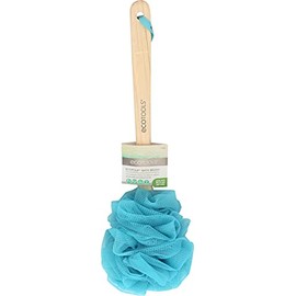 EcoTools, Ecopouf Bath Bush, Cepillo para Baño, Malla Reciclada, Mango Ergonómico, Modelo 7434