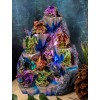 Ebros Fantasy 12 Mini Dragons With LED Lighted Glacier Mountain