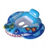 Cute 3D Shark Float Seat with Canopy for Kids Free Size/Free Size 70x76cm C Blue Shark 5ea