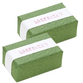 Shirasagi Sekken, Value Set of 2 (Horse Oil, Coconut Oil, Bamboo Powder, Natural Ingredients, Moisturizing Soap), 3.2 oz (90 g) (2) Each