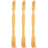 3 Piezas Rascador de Espalda Curvo Mango Largo y Rodillos