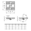 Ganter Standard Elements Hinges (Pair), Black, Strukturmatt, Green 237 –