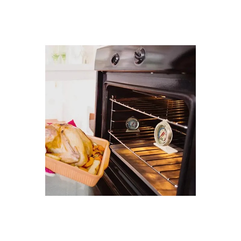 Termómetro de Horno de Acero Inoxidable para Monitorear Temperatura