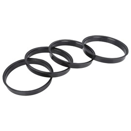X AUTOHAUX 4pcs Plastic 73.1mm OD to 70.3mm ID Car Hub Centric Rings Wheel Bore Center Spacer Hub Rings Black