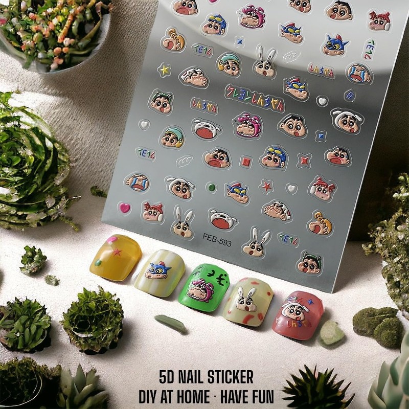 ONE PIECE NAIL SSTICKER 3D ANIME NAIL STICKER ONE PIECE