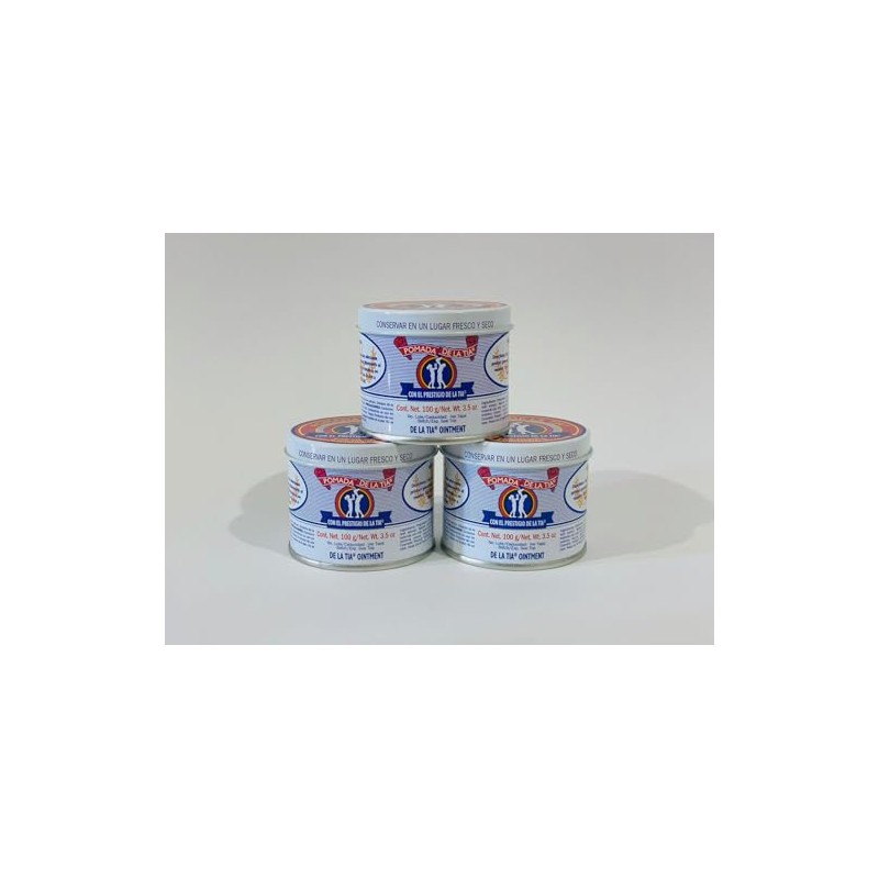 Pomada DE LA TIA, 3x100g, Fórmula para Uso Humano