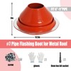 Podoy #7 Roof Vent Boot Chimney Flashing for Metal Roof