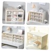 Hohopeti 2pcs Multi-functional Drawer Storage Box Clear Organizer for Jewelry