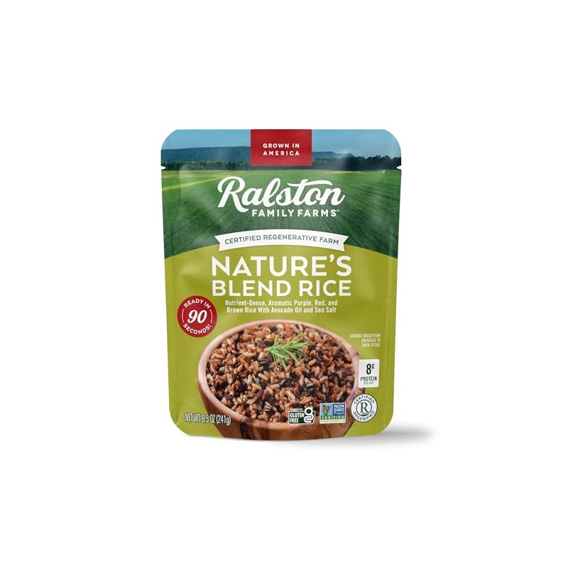 Ralston Family Farms Nature's Blend Rice, 8.5 OZ, Ready in